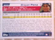 2004 Topps #300 Brayan Pena FY RC back image