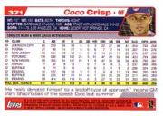 2004 Topps #371 Coco Crisp back image