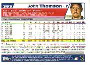 2004 Topps #393 John Thomson back image
