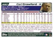 2004 Topps #497 Carl Crawford back image