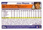 2004 Topps #520 Jose Reyes back image