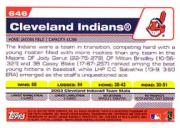 2004 Topps #646 Cleveland Indians TC back image