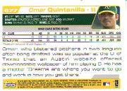 2004 Topps #677 Omar Quintanilla DP RC back image