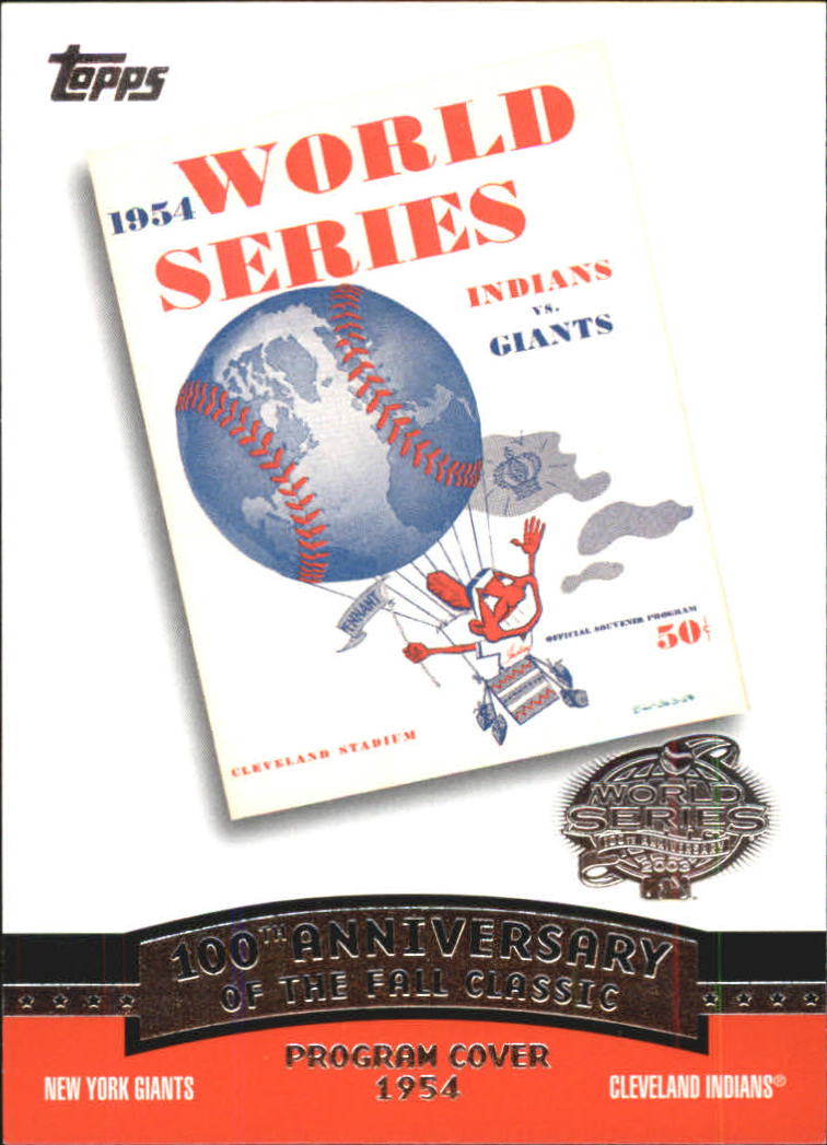 2004 Topps Fall Classic Covers #1954 1954 World Series