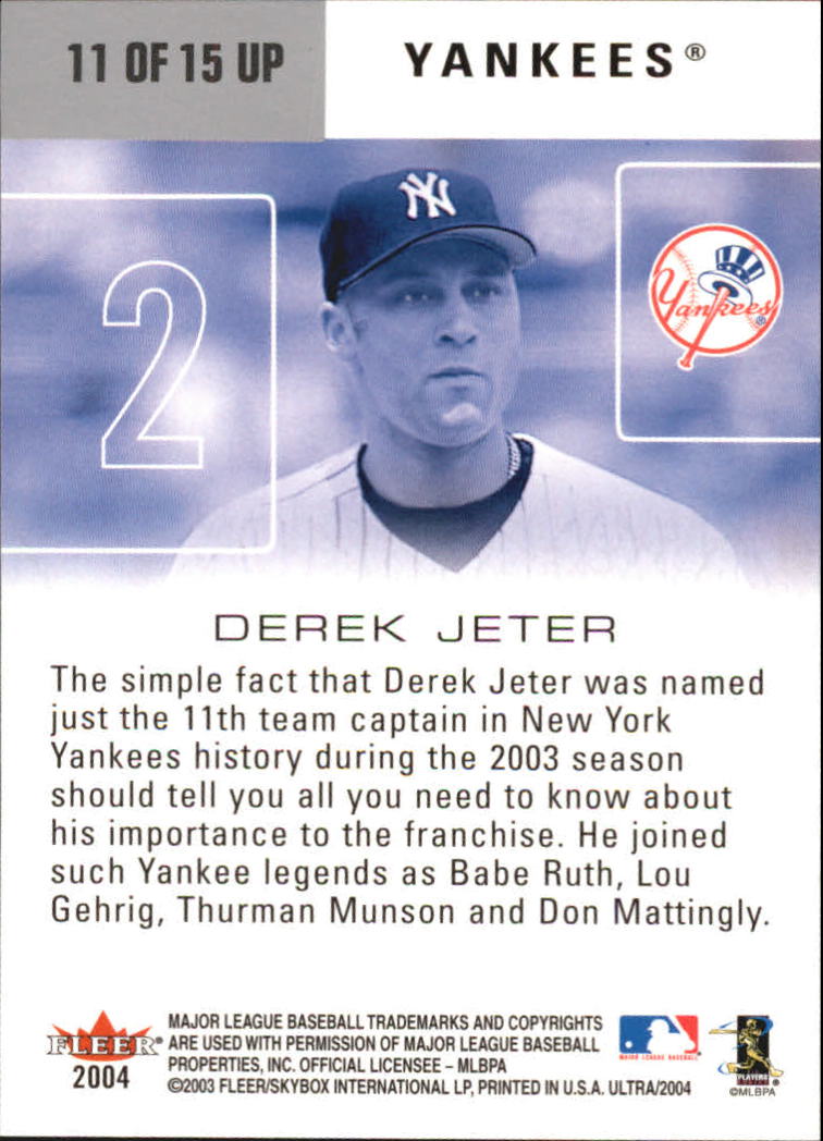 2004 Ultra (Fleer) Baseball "Insert and Game Used" Karten - Bild 5 von 8