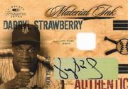 2004 Timeless Treasures Material Ink Jersey #8 Darryl Strawberry/100