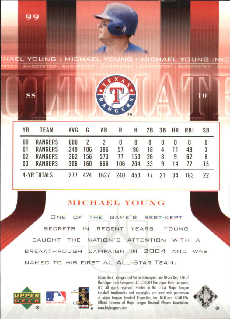 2004 Ultimate Collection #99 Michael Young