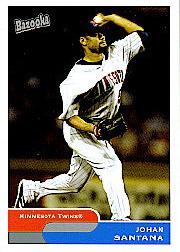 2003 Topps Baseball Card #384 Johan Santana