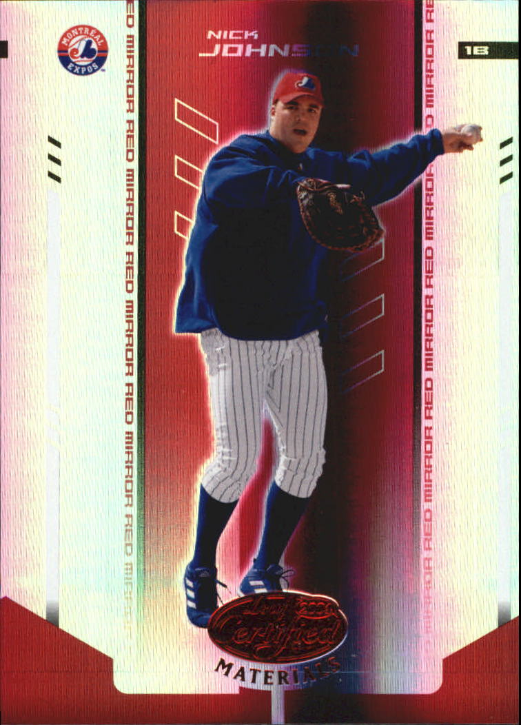 2004 Leaf Certified Materials Mirror Red #143 Nick Johnson