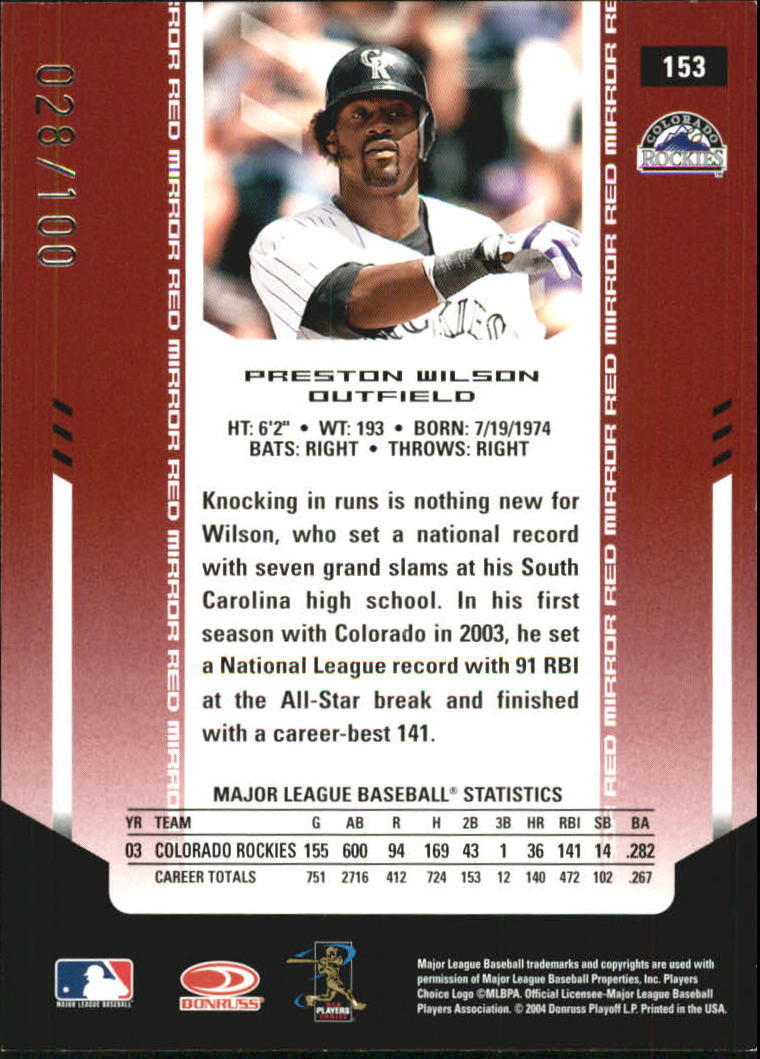 Sports Card Back