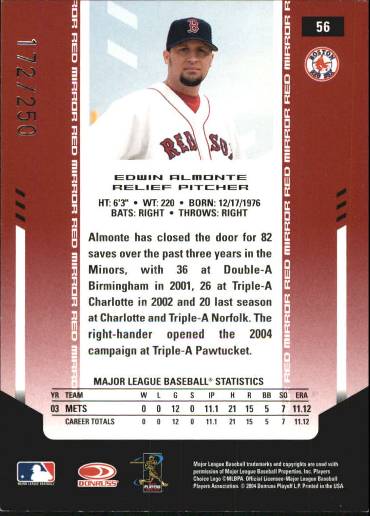 Sports Card Back