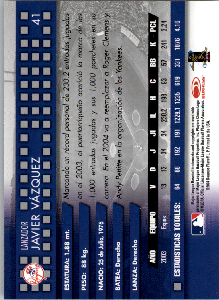 Sports Card Back
