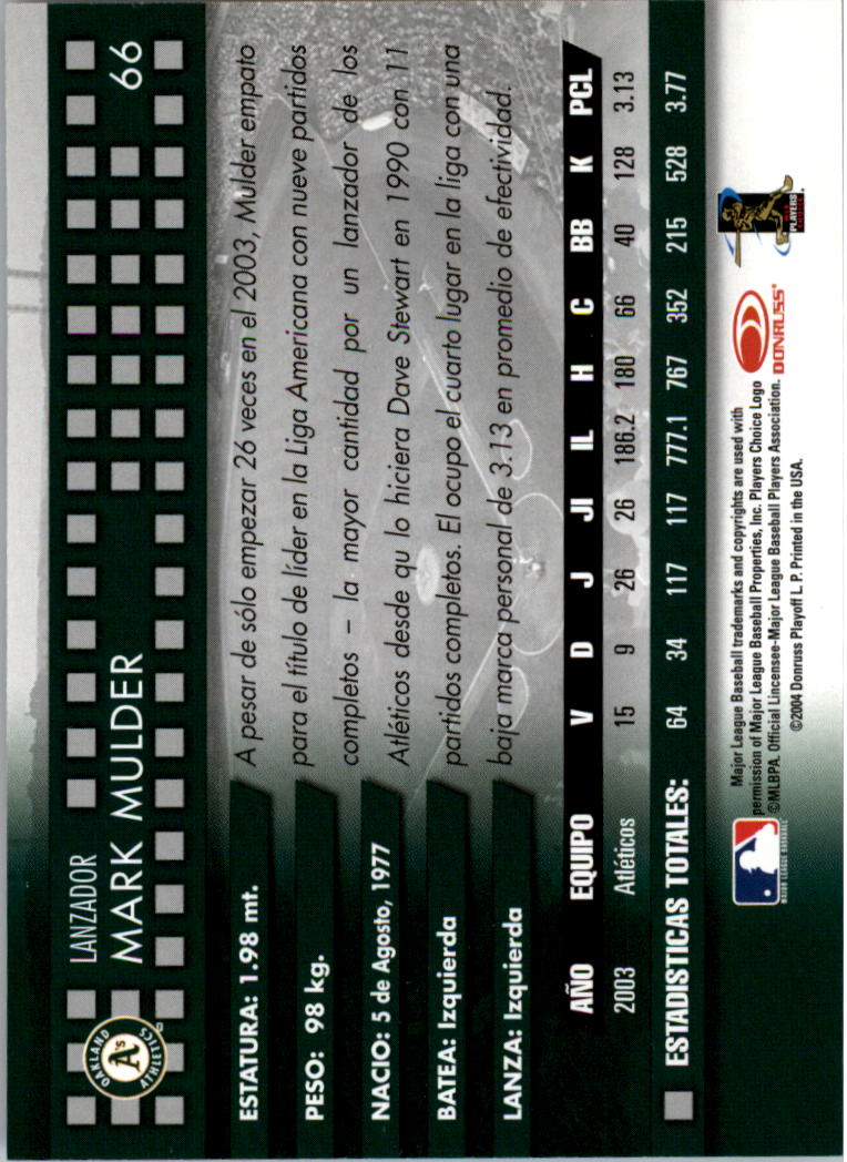 Sports Card Back
