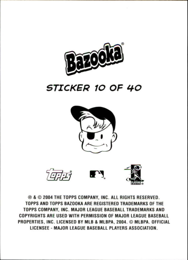2004 Bazooka 4 on 1 Sticker #10 Gibbons/Chip/Piaz/Sweeney back image