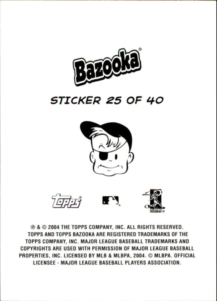 2004 Bazooka 4 on 1 Sticker #25 R.Hern/Kendall/Phill/Pierz back image