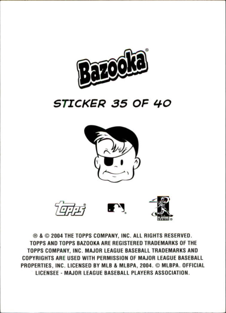 2004 Bazooka 4 on 1 Sticker #35 Lofton/Salmon/Griss/Biggio back image