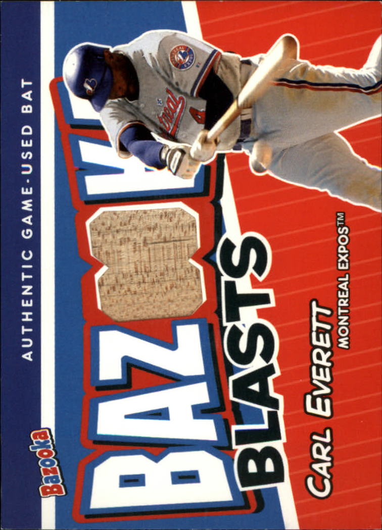 2004 Bazooka Blasts Bat Relics #CE Carl Everett B