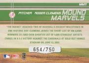2004 Donruss Mound Marvels #11 Roger Clemens back image