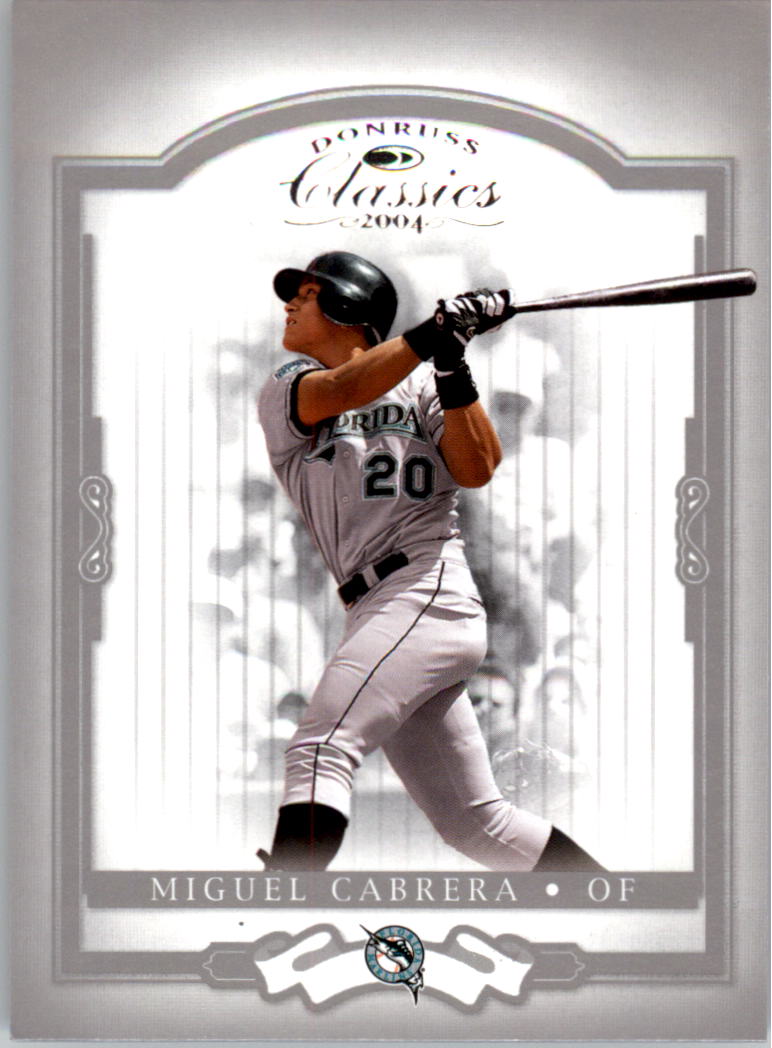 2004 Donruss Diamond Kings Miguel Cabrera baseball card #103 - Marlins