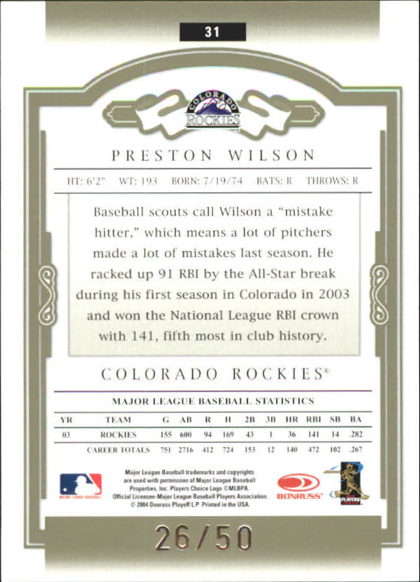 Sports Card Back