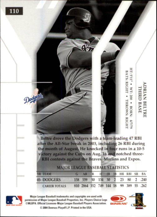 Sports Card Back