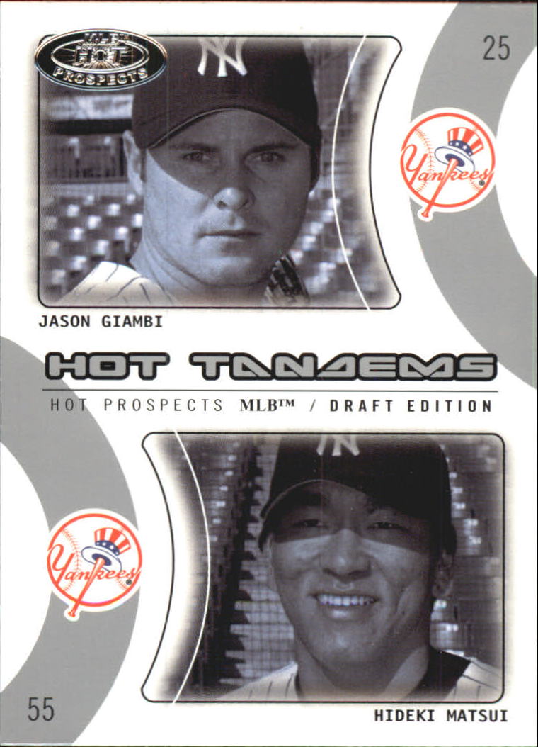 2004 Hot Prospects Draft Tandems #7 J.Giambi/H.Matsui