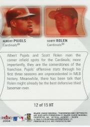 2004 Hot Prospects Draft Tandems #12 A.Pujols/S.Rolen back image