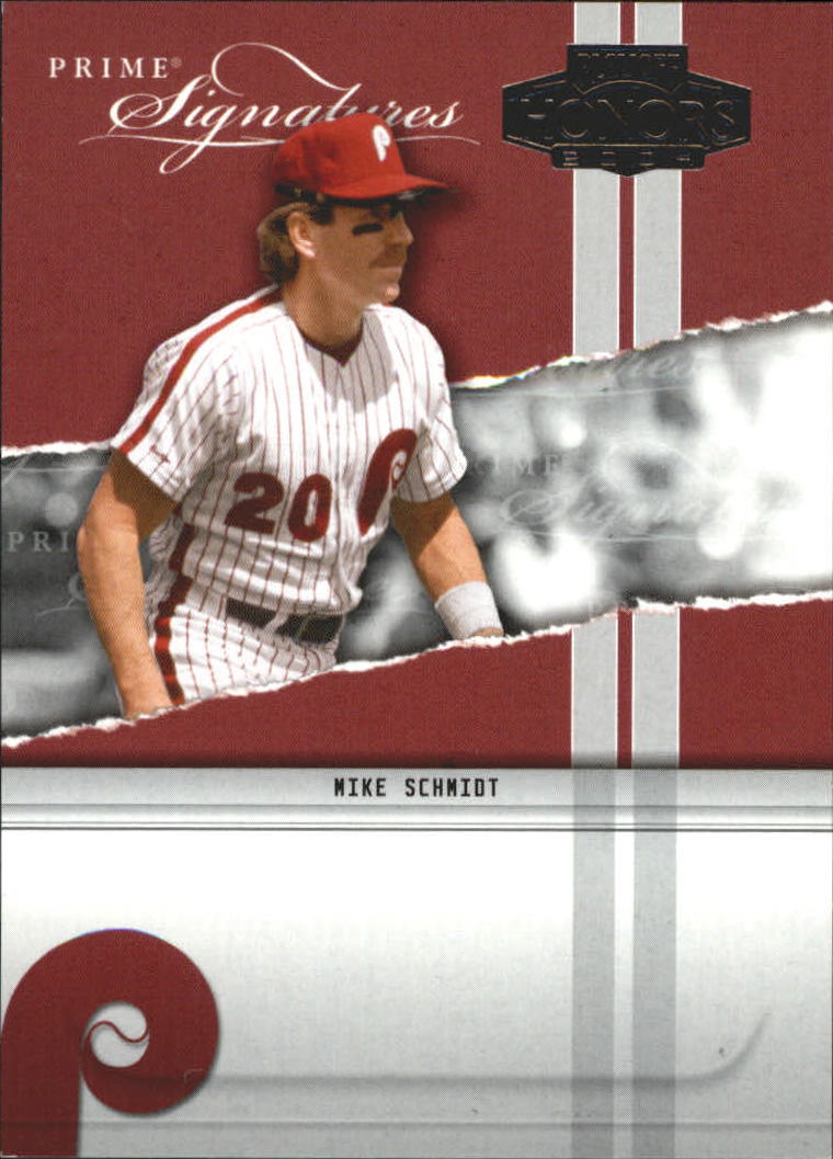 2004 Playoff Honors Prime Signature Insert #25 Mike Schmidt