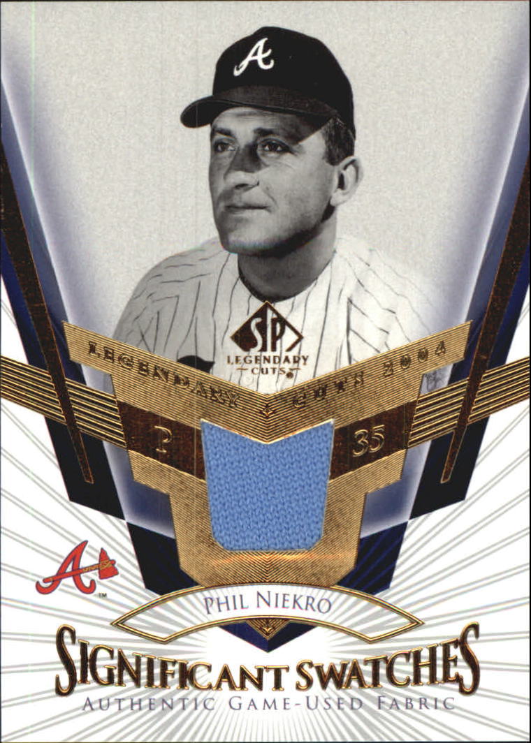 2004 SP Legendary Cuts Significant Swatches #PN Phil Niekro Jsy SP