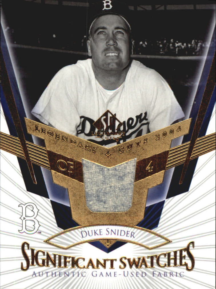 2004 SP Legendary Cuts Significant Swatches #SN Duke Snider Pants