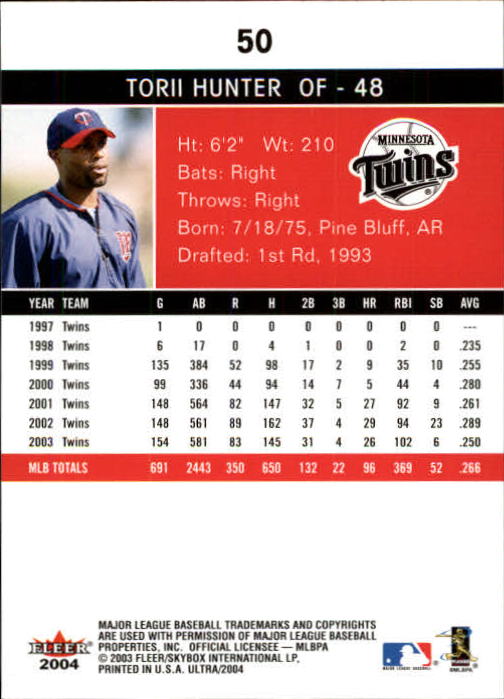 A7533- 2004 Ultra Baseball Card #s 1-374 +Rookies -You Pick- 15+ FREE US SHIP - Picture 81 of 381