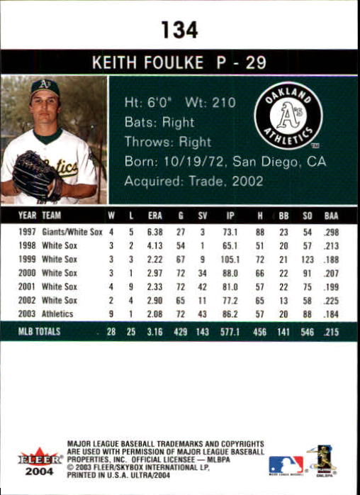 A7533- 2004 Ultra Baseball Card #s 1-374 +Rookies -You Pick- 15+ FREE US SHIP - Picture 203 of 381