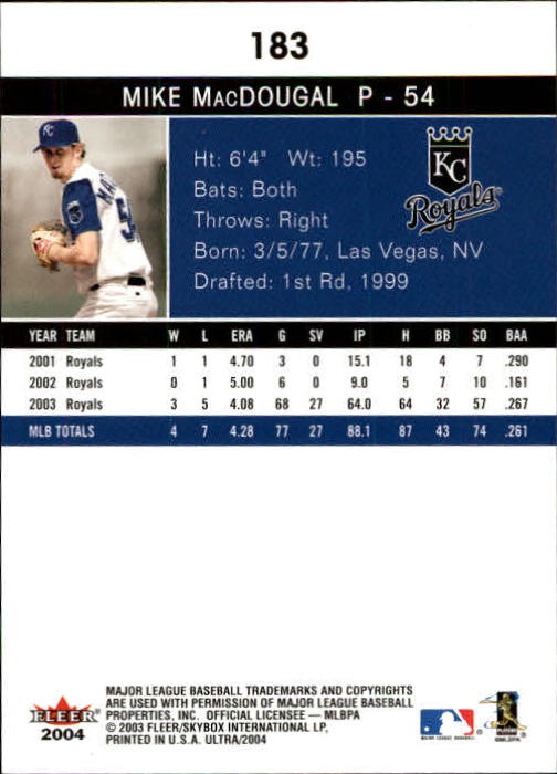 A7533- 2004 Ultra Baseball Card #s 1-374 +Rookies -You Pick- 15+ FREE US SHIP - Picture 281 of 381