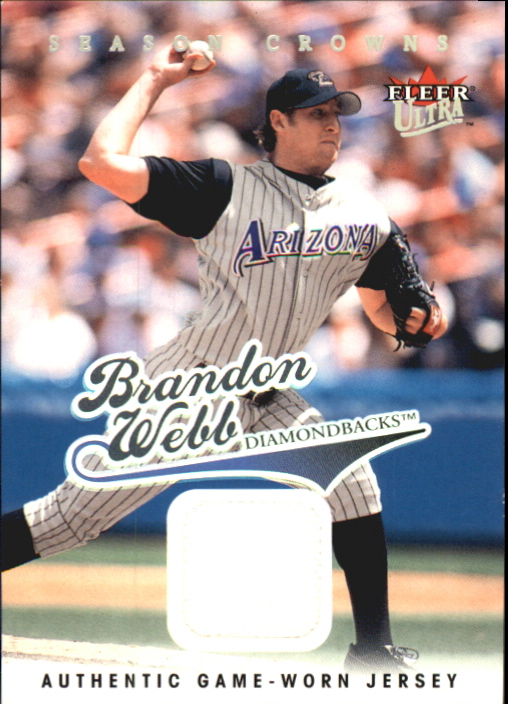 2004 Ultra Season Crowns Game Used #164 Brandon Webb Jsy
