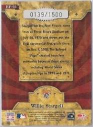 2004 Throwback Threads Blast From the Past #25 Willie Stargell back image
