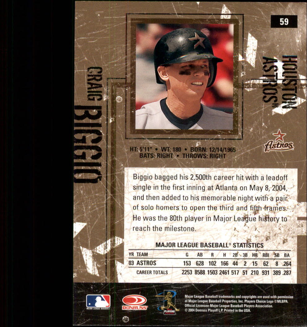Craig Biggio cards (1990-2023) Astros - You Choose - Bild 230 von 312