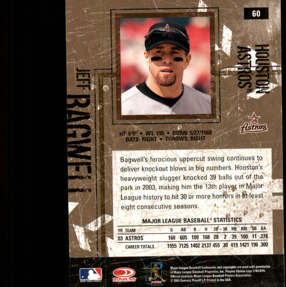 2004 Leather and Lumber #60 Jeff Bagwell back image
