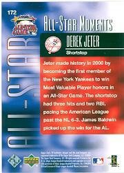 2004 SP Authentic 499/249 #172 Derek Jeter ASM back image