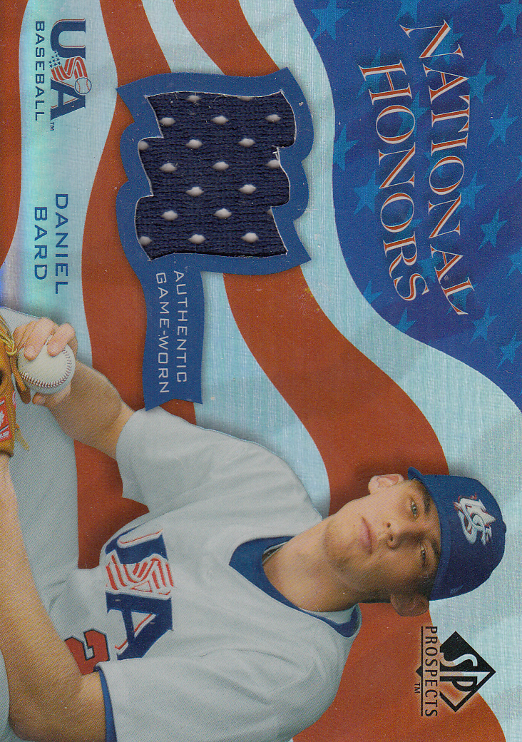 2004 SP Prospects National Honors USA Jersey #DB Daniel Bard