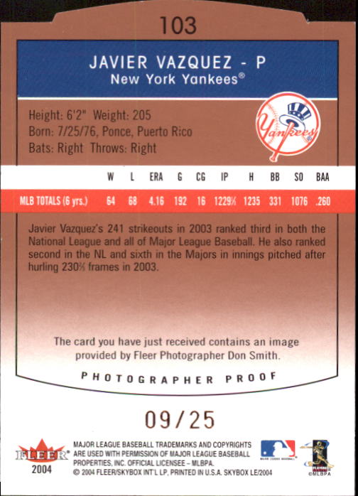 Sports Card Back