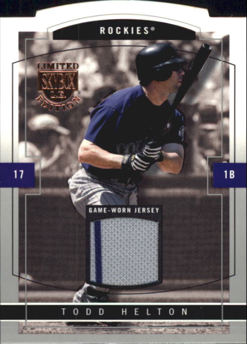 2004 SkyBox LE Jersey Proof Silver #17 Todd Helton