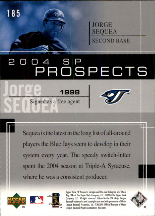 2004 SP Prospects - #201 Jermaine Brock (RC)