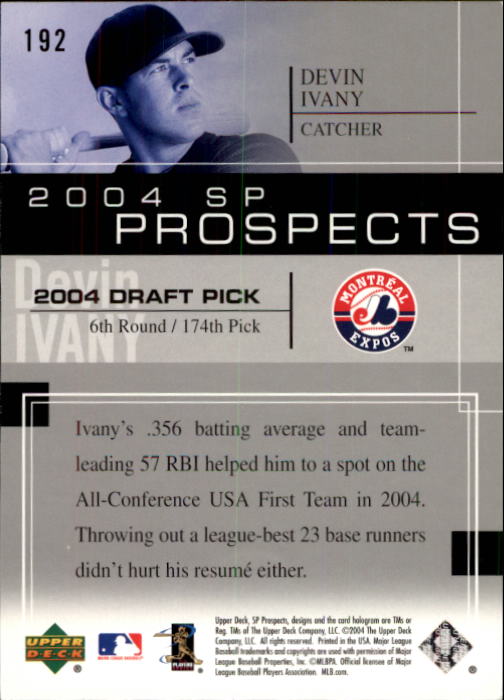 2004 SP Prospects - #201 Jermaine Brock (RC)