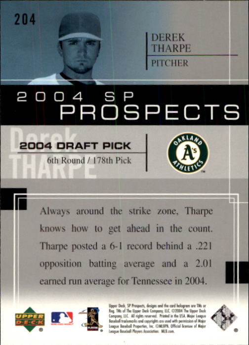 2004 SP Prospects - #201 Jermaine Brock (RC)