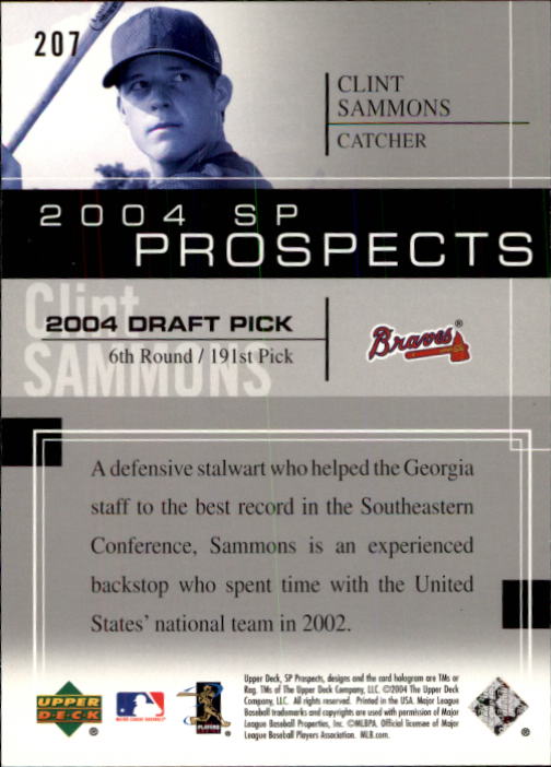 2004 SP Prospects - #201 Jermaine Brock (RC)