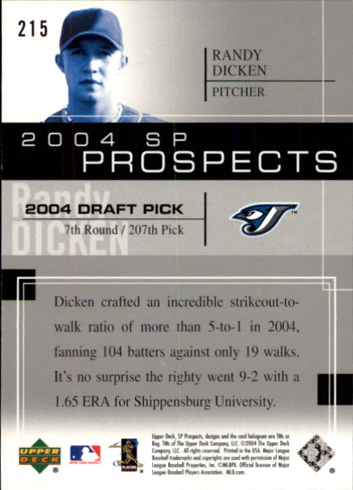 2004 SP Prospects - #201 Jermaine Brock (RC)