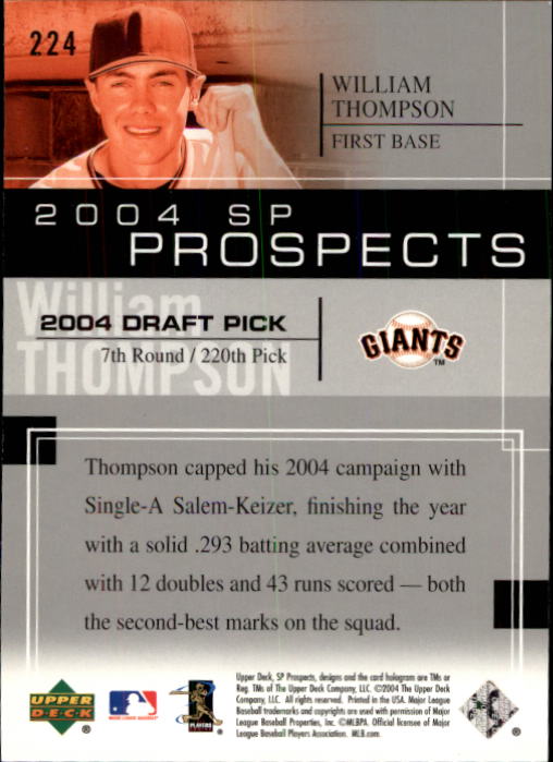 2004 SP Prospects - #201 Jermaine Brock (RC)