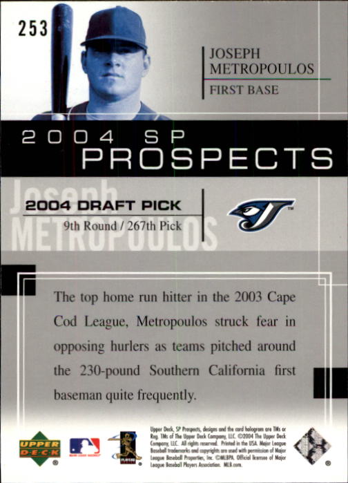 2004 SP Prospects - #201 Jermaine Brock (RC)