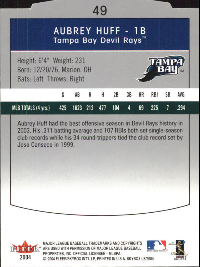 Sports Card Back