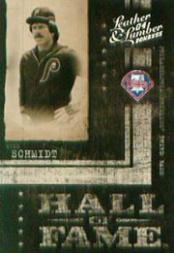 2004 Leather and Lumber Hall of Fame Silver #5 Mike Schmidt